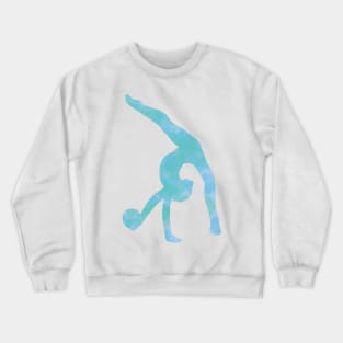 Turquoise Rhythmic Gymnast Ball Crewneck Sweatshirt